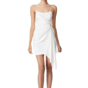 Alice & Olivia draped mini dress.